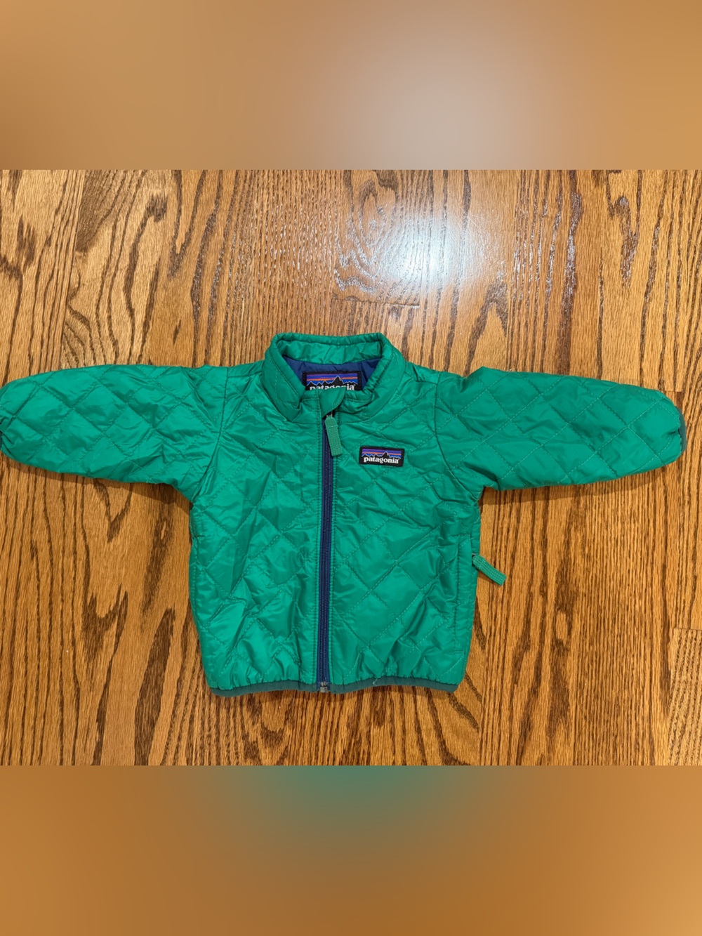 Patagonia Baby Green Quilted Puffer Jacket, 3M